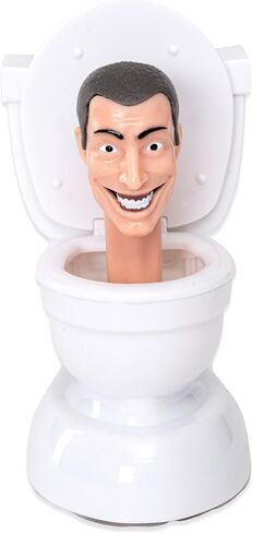Skibidi Toilet Mini RC، إحساس الرسوم المتحركة على YouTube، شخصية رأس المرحاض مقاس 3.5 بوصة للتحكم عن بعد، سلعة المرحاض Skibidi المرخصة رسميًا in Kuwait