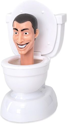 Skibidi Toilet Mini RC، إحساس الرسوم المتحركة على YouTube، شخصية رأس المرحاض مقاس 3.5 بوصة للتحكم عن بعد، سلعة المرحاض Skibidi المرخصة رسميًا in Kuwait