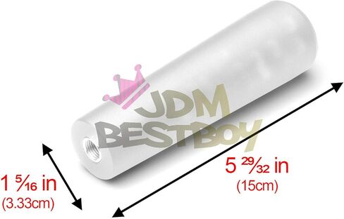 JDMBESTBOY مقبض التحول الأبيض عصا متجمد ماتي كريستال فقاعة طويلة رمي والعتاد شيفتر 15 سنتيمتر in Kuwait