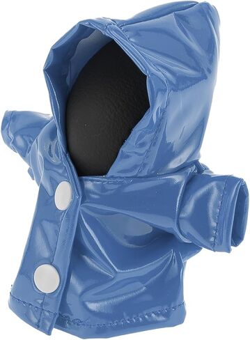 1 Pc Gear Shift Knob Cover Stick Shifting Handle Protector Hoodie Style Blue Faux Leather in Kuwait