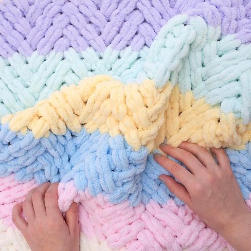Chunky Velvet Chenille Yarn for Crocheting Velvet Fluffy Plush Thick Bulky Chunky Chenille Velvet Soft Baby Blanket Yarn for Crocheting Hand Knitting 100g(Khaki) in Saudi Arabia