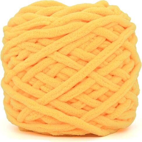 Chunky Velvet Chenille Yarn for Crocheting Velvet Fluffy Plush Thick Bulky Chunky Chenille Velvet Soft Baby Blanket Yarn for Crocheting Hand Knitting 100g(Khaki) in Saudi Arabia
