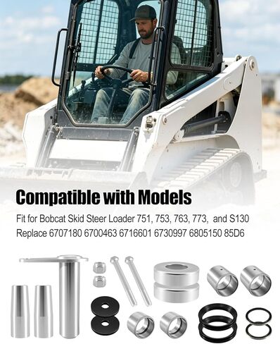 1.5 Inch Pin and Bushing Kit Fit for Bobcat 751 753 763 773 S130 Skid Steer Loader, Heavy Duty Bush Kit Replace 6707180 6700463 6716601 6730997 6805150 85D6 in Kuwait