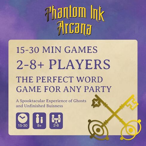 Games, Phantom Ink: Arcana - A Standalone Expansion to The Deduction Party Game Phantom Ink - for 2 to 8 Players, Ages 8+ in Saudi Arabia