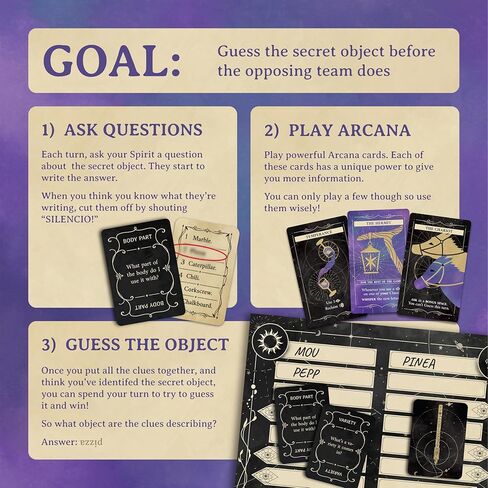 Games, Phantom Ink: Arcana - A Standalone Expansion to The Deduction Party Game Phantom Ink - for 2 to 8 Players, Ages 8+ in Saudi Arabia