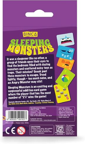 Card Game - Sleeping Monsters, Sneakiest Strategy & Suspense Game for Kids, Teens & Adults, Fun for Family Game Night, Educational Gifts for Ages 5 & Up, 2-5 Players in Saudi Arabia