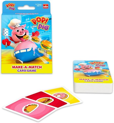 Goliath Shark Bite and Pop The Pig Card Games Set - Bundle with War and Memory Match Cards for Kids | Family Game Night War and Matching Activities in Kuwait