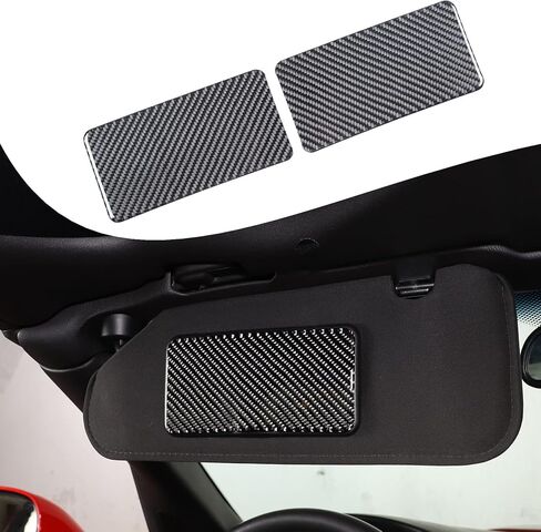 Lcojicep Car Interior Panel Trim Sticker Compatible with Corvette C6 Z06 ZR1 2005-2013 Real Carbon Fiber Interior Decorative Protective Cover Accessories (Seat Heating Button Panel A) in Kuwait