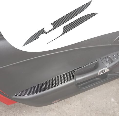 Lcojicep Car Interior Panel Trim Sticker Compatible with Corvette C6 Z06 ZR1 2005-2013 Real Carbon Fiber Interior Decorative Protective Cover Accessories (Seat Heating Button Panel A) in Kuwait