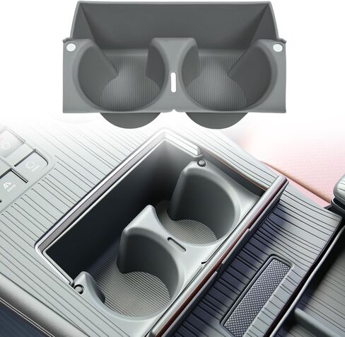 Center Console Cup Holder Insert for Sienna 2021 2022 2023 2024 2025 2026 Upgraded Organizer TPE Cup Holder for Sienna Interior Accessories in Saudi Arabia