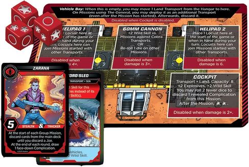 Renegade Game Studios G.I. Joe Deck-Building Game: The Crimson Veil Expansion, 2 Missions, Intel Dice, 1-4 Players in Kuwait
