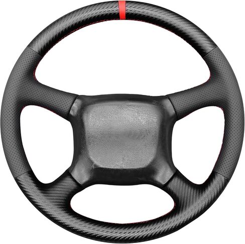 MEWANT Steering Wheel Cover Compatible with Chevy Silverado 1500/2500/3500 1999-2002/Astro/Blazer/C/K 1500 Series/Kodiak/S-10 S10/Suburban/Tahoe/GMC Sierra 1998-2002 Made of Carbon Fiber in Kuwait