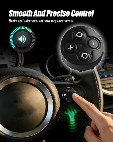 Wheel Volume Control Button Cover Fit for Mini Cooper R55 R56 R57 R58 R59 R60 R61, 3-Spoke Steering Wheel Volume Adjustment Switch Button Cover Replace 32309289676, Left in Kuwait