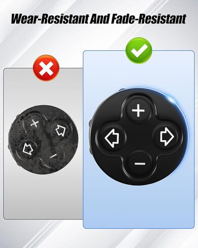 Wheel Volume Control Button Cover Fit for Mini Cooper R55 R56 R57 R58 R59 R60 R61, 3-Spoke Steering Wheel Volume Adjustment Switch Button Cover Replace 32309289676, Left in Kuwait