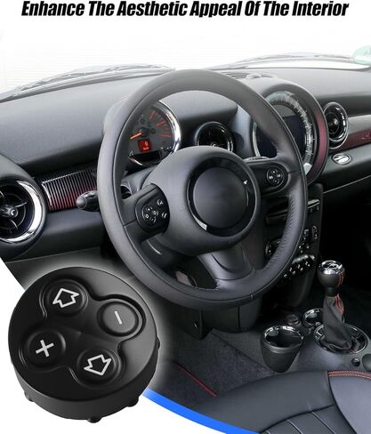 Wheel Volume Control Button Cover Fit for Mini Cooper R55 R56 R57 R58 R59 R60 R61, 3-Spoke Steering Wheel Volume Adjustment Switch Button Cover Replace 32309289676, Left in Kuwait