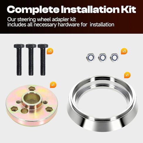 3 Hole Semi-Trailers Truck Steering Wheel Hub Adapter Compatible with Kenworth Tilt & Telescopic Steering Column 1995/5 1996 1997/3 - Peterbilt 1993/5 1994 1995 1996 1997 1998/4 in Saudi Arabia