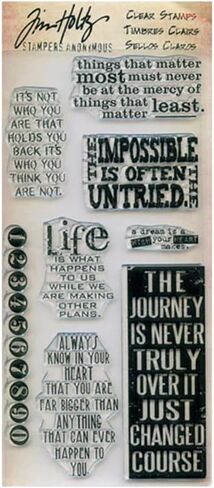 Stampers Anonymous Tim Holtz Clear Stamps, Phrases 2 HC006 in Kuwait