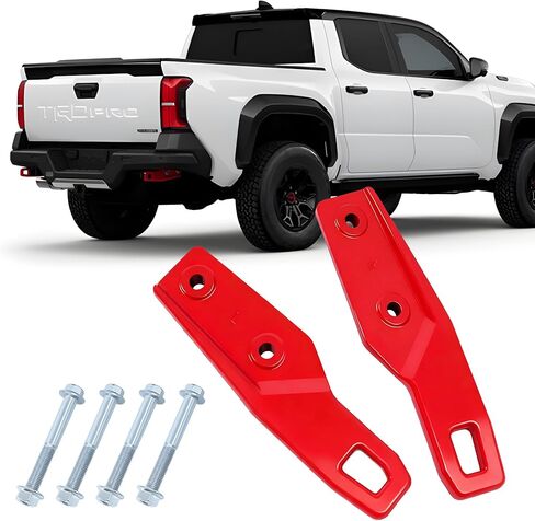 Tow Hooks Compatible with Toyota Tacoma 2024–2026 Accessories & 4Runner 2025-2026 & Land Cruiser 250 2024-2025 Hot-Forged Steel Direct Bolt‑On (Front Tow Hooks Hot-Forged Steel) in Saudi Arabia