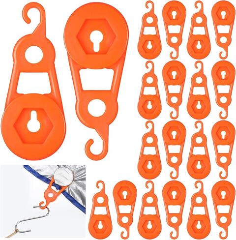 Weysat 20 Pcs 4.13 Inch Movable Snap Tarp Clips Heavy Duty Tarp Clamps Tie Down Clips for Outdoor Camping, Tent, Awning, Banner, Car Cover, Plastic Sheeting, Grommet Replacement in Kuwait