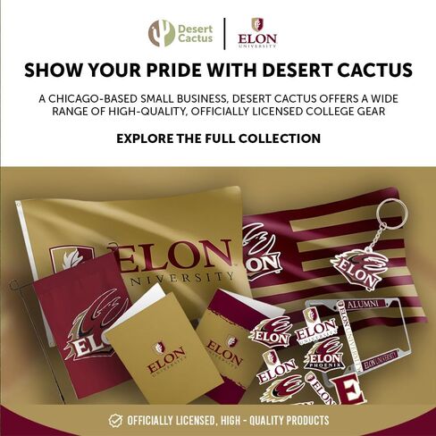 Desert Cactus Elon University Cupcake Topper and Cake Toppers Set - EU Phoenix 25 Pcs Food Party Supplies, Decorations, Graduation and Game Day in Kuwait
