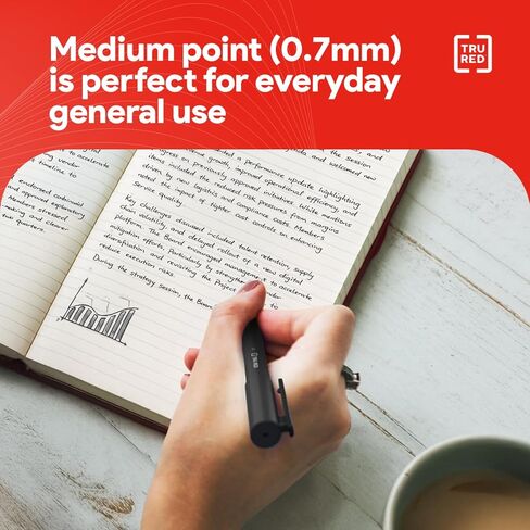 Staples Quick Dry Gel Pen, Medium Point, 0.7mm, Blue, Dozen (TR54481) in Saudi Arabia