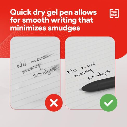 Staples Quick Dry Gel Pen, Medium Point, 0.7mm, Blue, Dozen (TR54481) in Saudi Arabia