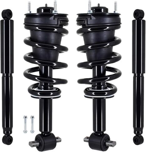 PM Auto Set of 4 Front Rear Quick Complete Strut-Shock Replacement For 2007-2014 Chevrolet Tahoe/Suburban 1500, 2007-2014 GMC Yukon XL 1500 / Yukon XL, 2007-2013 Chevy Avalanche in Kuwait