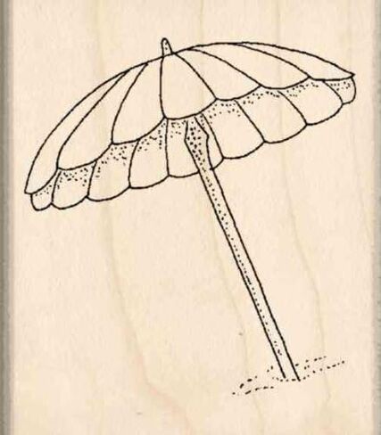 Beach Umbrella Rubber Stamp in Kuwait