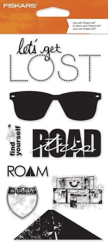 Fiskars 4x8 Inch Clear Stamps, When in Roam in Kuwait