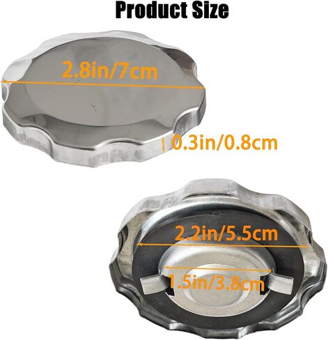 2 Pcs 17620-ZH7-013 Fuel Gas Cap Compatible with Honda GX 120 160 200 240 270 340 390 Engine, fit for Coleman CT200u BT200x Mini Bike, Replace 17620-ZH7-023, 17620-Z0T-305 in Saudi Arabia
