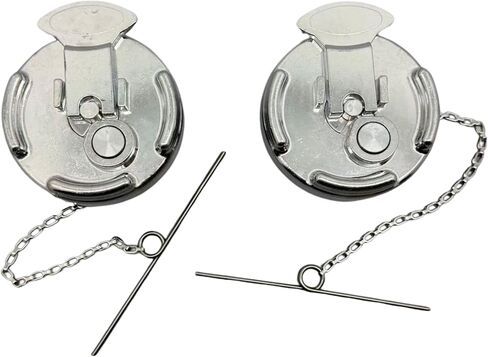 2Pcs Diesel Fuel Cap for Peterbilt - 4" Aluminum Non-Locking Fuel Tank Cap for 1972-2017 Peterbilt 330 335 337 348 357 365 367 377 379 382 384 386 388 389 567 579 587 (Non Locking Fuel Cap) in Saudi Arabia