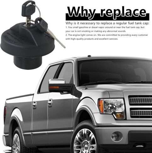 GRABOTE 2025 Upgraded Fuel Gas Cap for 2004-08 Ford F-150 (4.6L) in Kuwait
