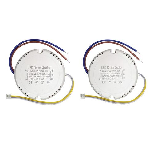 1pcs LED Driver Constant Current 220mA 12-24W×2/24-40W×2 SMD Light Ceiling Power Supply 3Colors 3Pin Lighting AC175-265V((20-40W)-2) in Saudi Arabia
