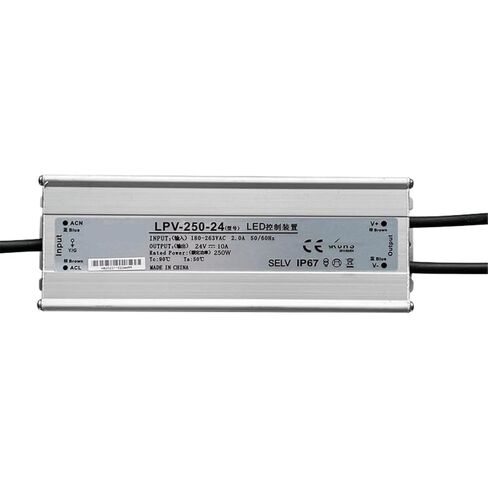 1pcs IP67 LPV 200W 250W 300W Outdoor Waterproof Switch Power Supply 180-2630VAC to 12V 24V DC LED Outdoor Transformer(LPV-250-12V 20A) in Kuwait