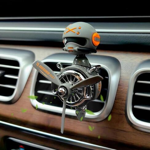 Pilot Car Air Freshener with 2PE Solid Aromatherapy Tablets, Cute Air Outlet Aromatherapy Ornament, Car Fragrance Diffuser Gifts for Him Her Friends Families in Saudi Arabia