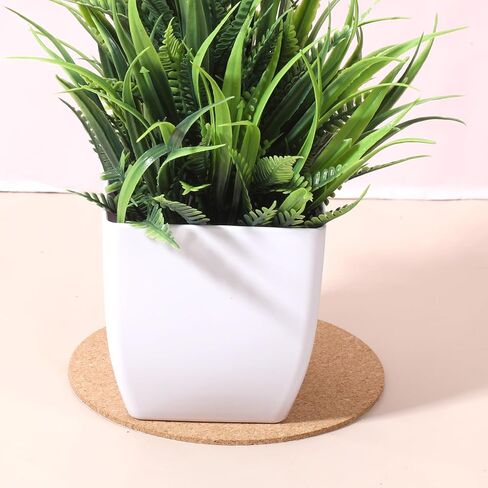 24 Pcs Cork Sheets for Crafts, 4 Inch Round Thick Self Adhesive Cork Sheets for DIY Coasters with Strong Adhesive-Backed 0.07 Inch Cork Backing for Coasters Drinks and Home Tabletop Decoration in Saudi Arabia