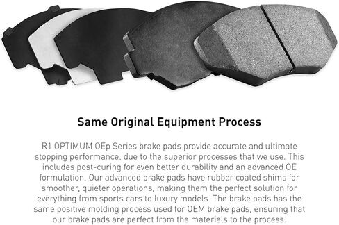 R1 Concepts Front and Rear Brake Kit Fits 2013-2019 Volkswagen Beetle; 2012-2018 Volkswagen Jetta| Optimum Oep Brake Pads and Blank Brake Rotors| 11.3" Front & 10.0" Rear in Kuwait