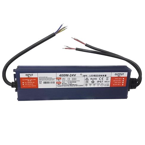1pcs 400W Lighting 24V 16.5A Adapter IP67 Outdoor Waterproof Power Supply AC 220V to 12V 33A Convertor(24V 400W) in Kuwait