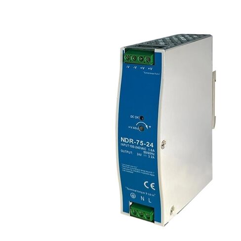 1pcs 12V 24V 48V NDR75W Industrial DIN Rail Mounted AC to DC Single Output Switching Power Supply(NDR-75W-24V 3.2A) in Kuwait