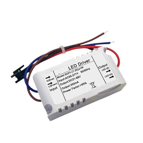 1pcs No Flicker LED Power Supply Adapter 12W 15W 18W 20W Lighting Transformer DC12-34V DC15-45V DC21-68V LEDs Driver for Panel Lights(Plastic Case,6-20V 900mA) in Kuwait
