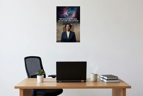 Mary Jackson "We Have to Do the Best We Can with What We Have" Inspirational 12x18 US Made Poster in Saudi Arabia