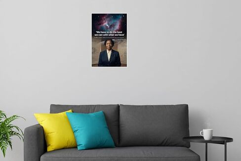 Mary Jackson "We Have to Do the Best We Can with What We Have" Inspirational 12x18 US Made Poster in Saudi Arabia