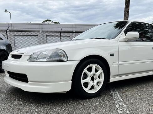 iJDMTOY JDM Spec أغطية إضاءة جانبية للحاجز الأمامي للعدسة المدخنة متوافقة مع Honda 1996-01 Civic، 1991-1996 Prelude، 1997-00 CR-V (تناسب مباشر JDM، تتطلب تعديلات لـ USMD) in Kuwait