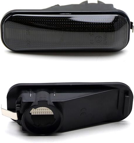 iJDMTOY JDM Spec أغطية إضاءة جانبية للحاجز الأمامي للعدسة المدخنة متوافقة مع Honda 1996-01 Civic، 1991-1996 Prelude، 1997-00 CR-V (تناسب مباشر JDM، تتطلب تعديلات لـ USMD) in Kuwait