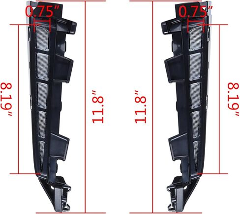 Pair Left & Right Front Wheel Arch Fender Parking Signal Fog LED Side Marker Light for 2024 2025 2026 Toyota Tacoma SR SR5 Only, White Switchback Amber Sequential, Black Base Clear Lens in Saudi Arabia