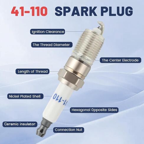 16PCS 41-110 Iridium Spark Plugs & M8-48322 8mm Silicone Spark Plug Wires Set fit for Chevy Silverado Suburban Tahoe for GMC Yukon Sierra Savana for Cadillac for Hummer5.3L 6.0L 6.2L V8 LS Truck in Kuwait