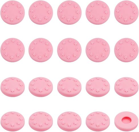 OLYCRAFT 20Pcs Black Button Covers for Jeans Suitable for 16-20mm Button Silicone Buttons Cover with Star Pattern Shirt Buttons Cover Aviod Shirt Holes Sewing Kit Replacement for Shirts Cufflinks in Kuwait