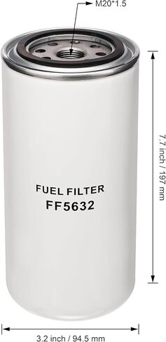 FF5632 Heavy Duty Diesel Fuel Filter Compatible with Cummins ISB 5.9/6.7 & PACCAR PX-6/PX-7 Engines Replaces 4934845, BF7940, P550880 in Kuwait