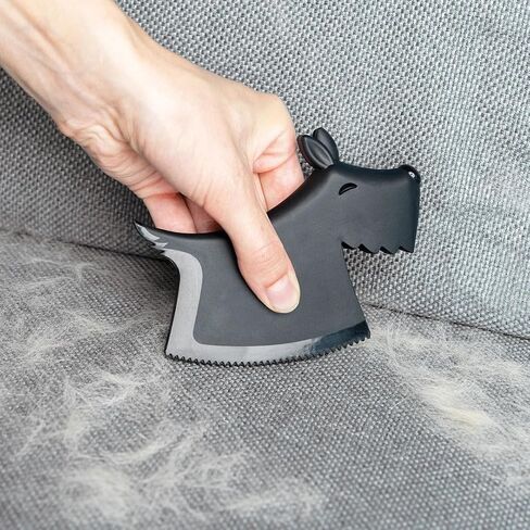 OTOTO New!! Scruffy Pet Hair Remover Gifts for Dog Lovers, Dog Accessories, Pet Hair Removal Tool, Dog Hair Remover, Dog Essentials, Dog Must Haves, Dog Mom Gifts for Women, Dog Dad Gifts (Black) in Kuwait