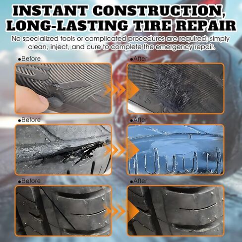 JAOJAO Vulcanizing Cement for Tire Patches, Tire Repair Glue Tire Cement Glue with Built-in Brush Fast Dry Flexible Seal Lasting Protection for Car Motorcycle Bike Tires 250ml in Saudi Arabia